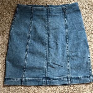 Free People Denim Mini Skirt